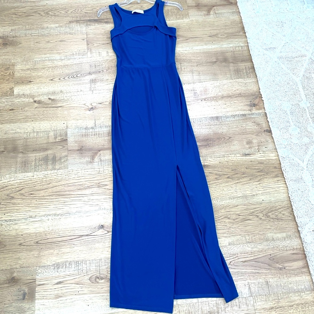 BCBGeneration Blue Sleeveless Dress | Sample Size (Small)